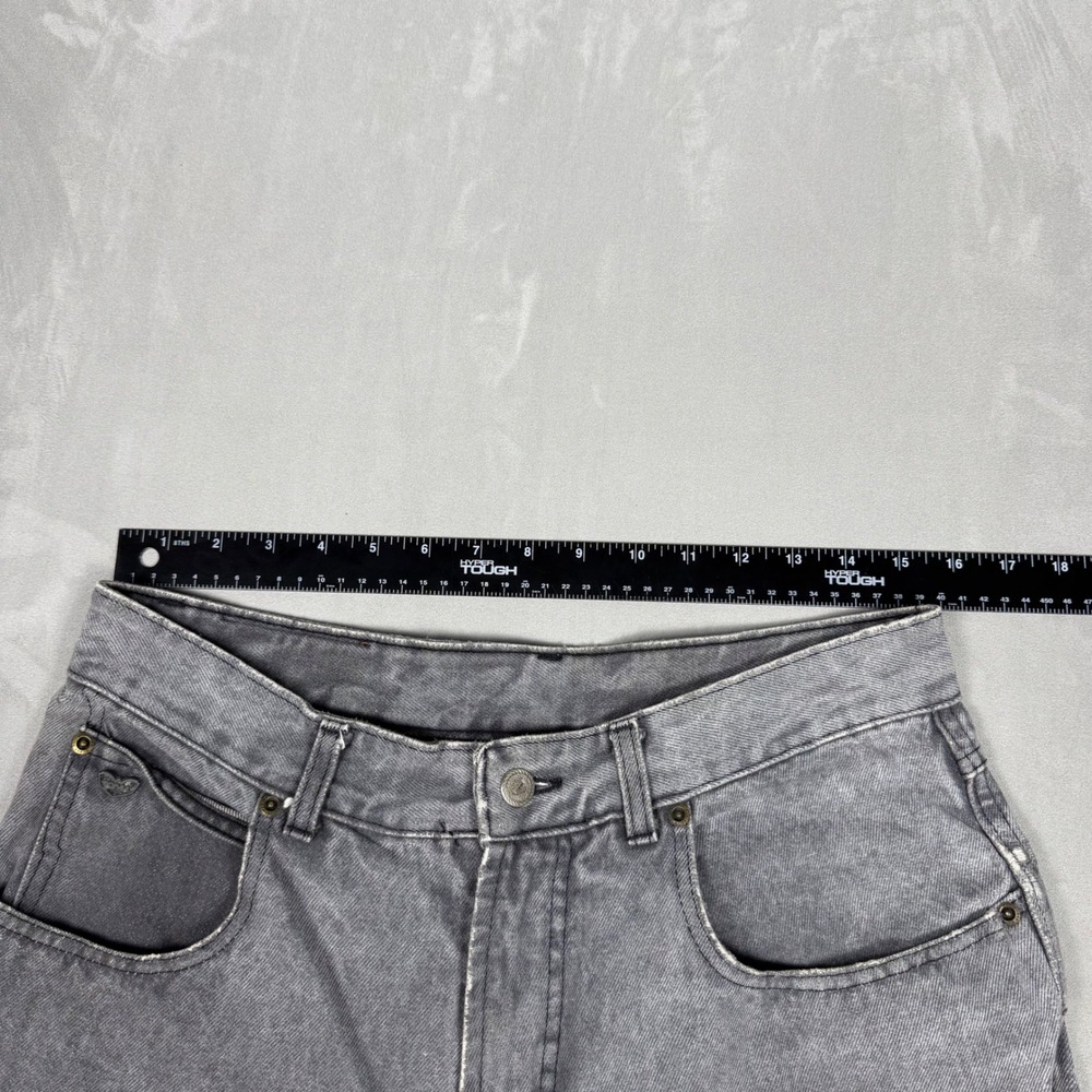 90s Mens POP84 Acid Wash Tapered Relaxed Fit Grey Denim Jeans Size 40 - Picture 8 of 9